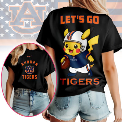 Auburn Tigers | Premium NCAA Pokemon Fan 3D Shirt