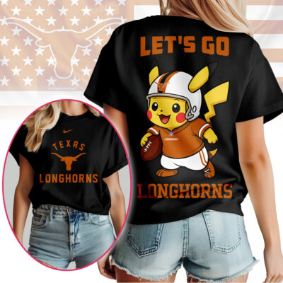 Texas Longhorns | Premium NCAA Pokemon Fan 3D Shirt