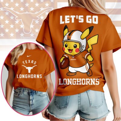 Texas Longhorns | Premium NCAA Pokemon Fan 3D Shirt