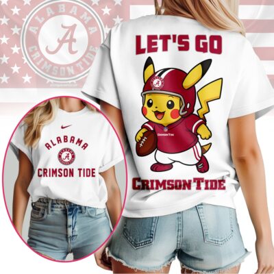 Alabama Crimson Tide | Premium NCAA Pokemon Fan 3D Shirt