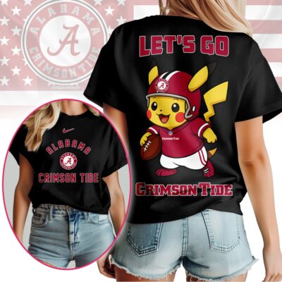 Alabama Crimson Tide | Premium NCAA Pokemon Fan 3D Shirt