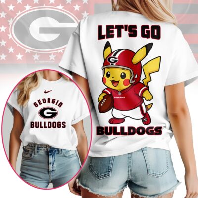 Georgia Bulldogs | Premium NCAA Pokemon Fan 3D Shirt