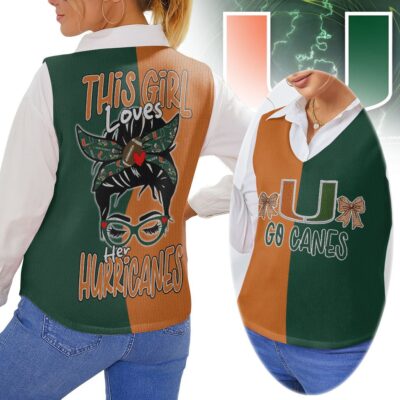 Miami Hurricanes | Premium NCAA Glamour Vest - XL