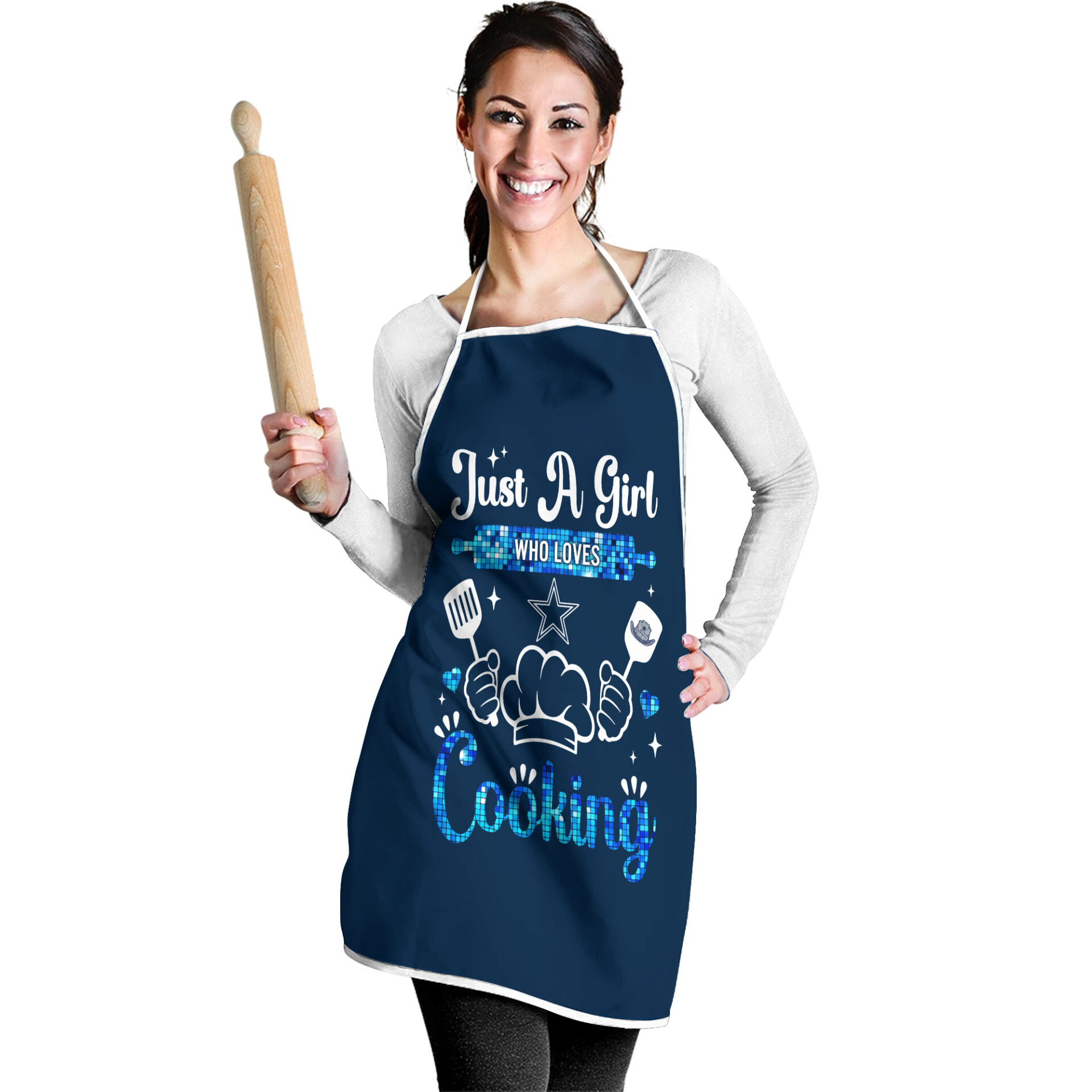Dallas Cowboys | Premium NFL Cooking Queen Apron - Image 2