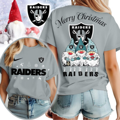 Las Vegas Raiders | Premium NFL Gnome Merry Christmas