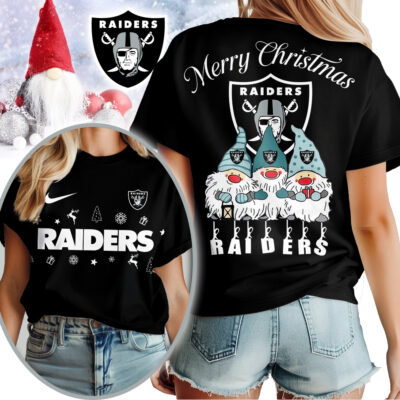 Las Vegas Raiders | Premium NFL Gnome Merry Christmas