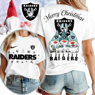 Las Vegas Raiders | Premium NFL Gnome Merry Christmas