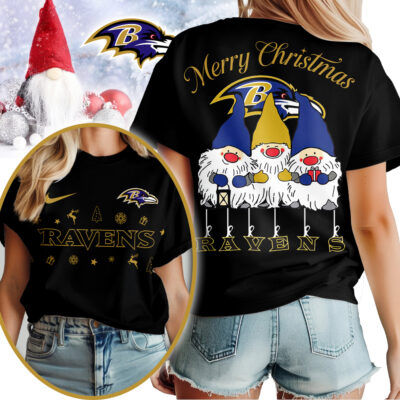 Baltimore Ravens | Premium NFL Gnome Merry Christmas