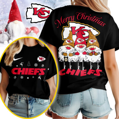 Kansas City Chiefs | Premium NFL Gnome Merry Christmas