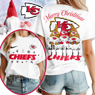 Kansas City Chiefs | Premium NFL Gnome Merry Christmas