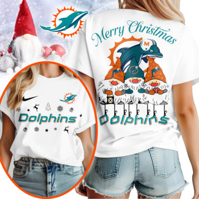 Miami Dolphins | Premium NFL Gnome Merry Christmas