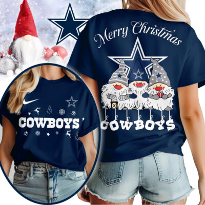 Dallas Cowboys | Premium NFL Gnome Merry Christmas