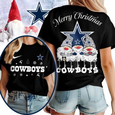 Dallas Cowboys | Premium NFL Gnome Merry Christmas