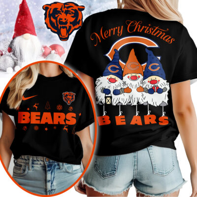 Chicago Bears | Premium NFL Gnome Merry Christmas