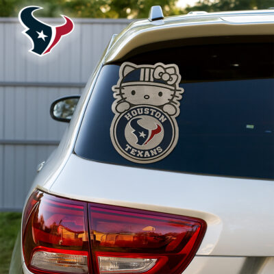Houston Texans | Premium NFL Hello Kitty Car Badge Sticker