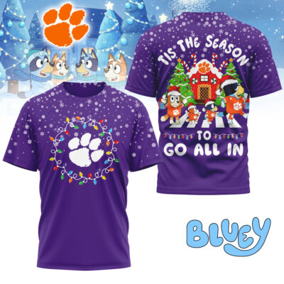 Clemson Tigers | Premium NCAA Tis The Season Christmas T-shirt