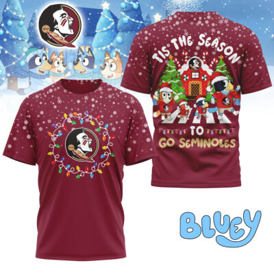 Florida State Seminoles | Premium NCAA Tis The Season Christmas T-shirt