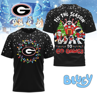 Georgia Bulldogs | Premium NCAA Tis The Season Christmas T-shirt