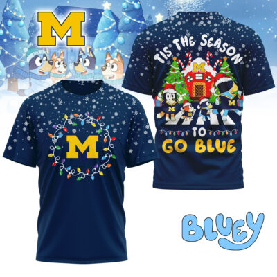 Michigan Wolverines | Premium NCAA Tis The Season Christmas T-shirt