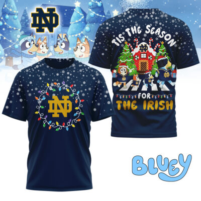 Notre Dame Fighting Irish | Premium NCAA Tis The Season Christmas T-shirt
