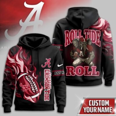 Alabama Crimson Tide | Premium NCAA Victory Flame Personalized Hoodie