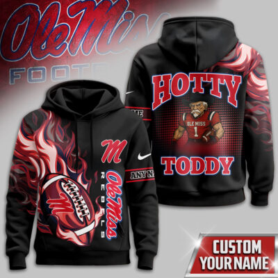 Ole Miss Rebels | Premium NCAA Victory Flame Personalized Hoodie
