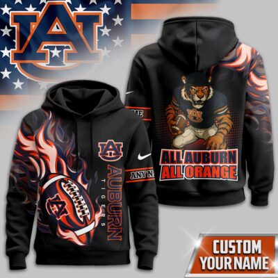 Auburn Tigers | Premium NCAA Victory Flame Personalized Hoodie