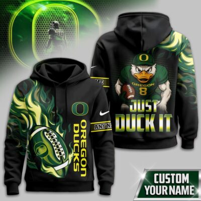 Oregon Ducks | Premium NCAA Victory Flame Personalized Hoodie