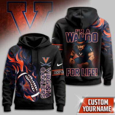 Virginia Cavaliers | Premium NCAA Victory Flame Personalized Hoodie