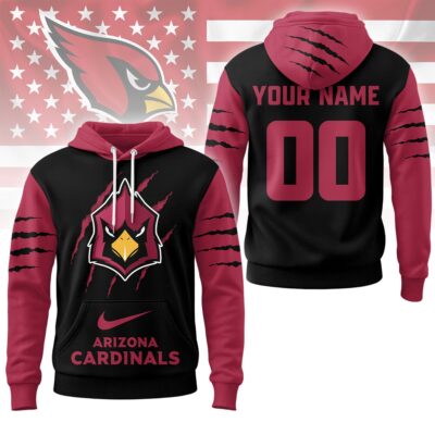 Arizona Cardinals | Premium NFL Fan Pride Claw Hoodie - 5XL