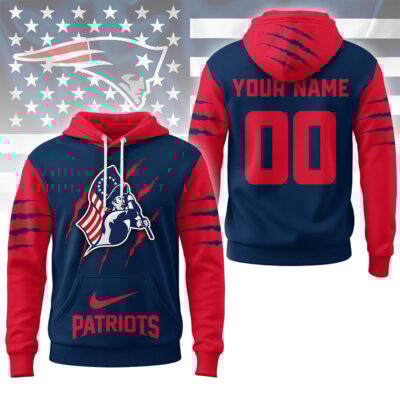 New England Patriots | Premium NFL Fan Pride Claw Hoodie - XL
