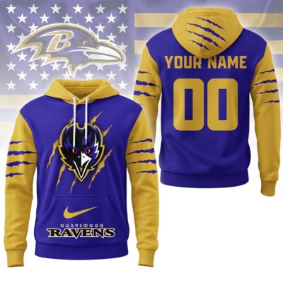 Baltimore Ravens | Premium NFL Fan Pride Claw Hoodie - 2XL