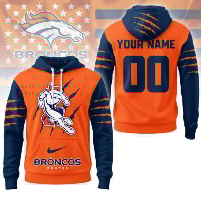 Denver Broncos | Premium NFL Fan Pride Claw Hoodie - 3XL