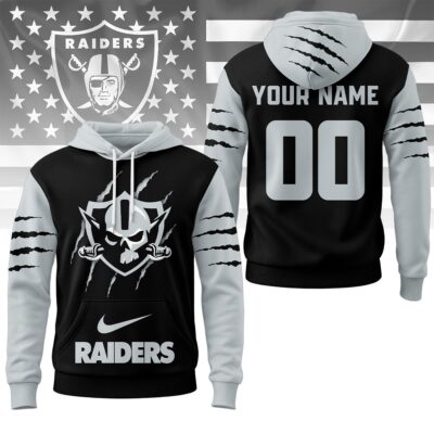 Las Vegas Raiders | Premium NFL Fan Pride Claw Hoodie - M