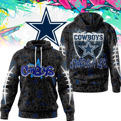 Dallas Cowboys | Premium NFL Special Graffiti My Team 4 Life Hoodie