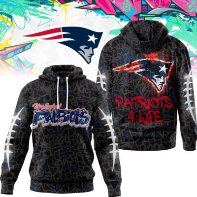 New England Patriots | Premium NFL Special Graffiti My Team 4 Life Hoodie