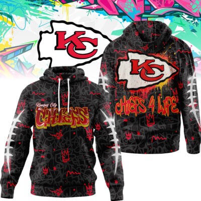 Kansas City Chiefs | Premium NFL Special Graffiti My Team 4 Life Hoodie