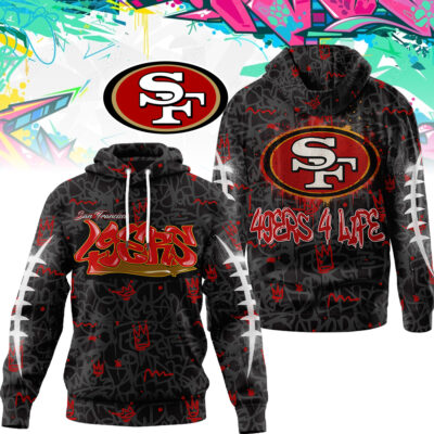 San Francisco 49ers | Premium NFL Special Graffiti My Team 4 Life Hoodie