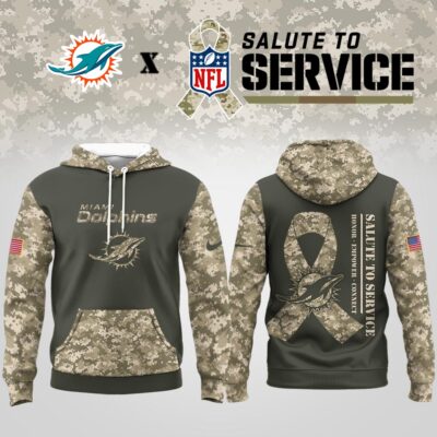 Miami Dolphins | Premium NFL Salute to Service Hoodie
