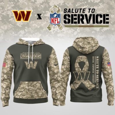 Washington Commanders | Premium NFL Salute to Service Hoodie - Camo
