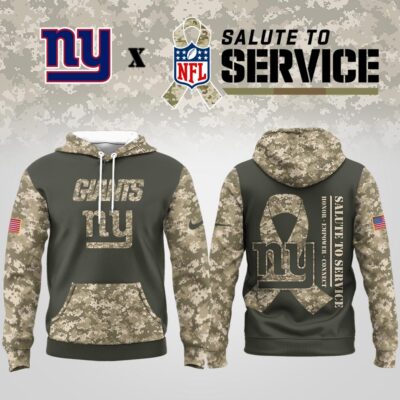 New York Giants | Premium NFL Salute to Service Hoodie - Camo