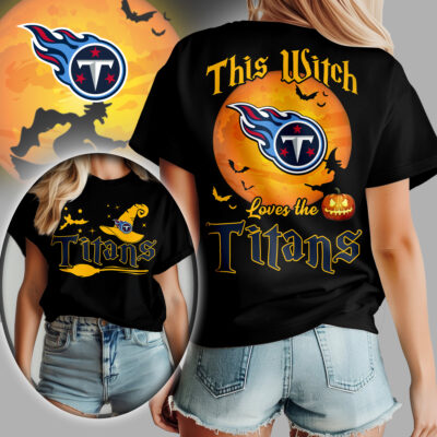 Tennessee Titans | Premium NFL Halloween Witch Women Shirt