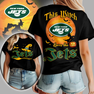 New York Jets | Premium NFL Halloween Witch Women Shirt