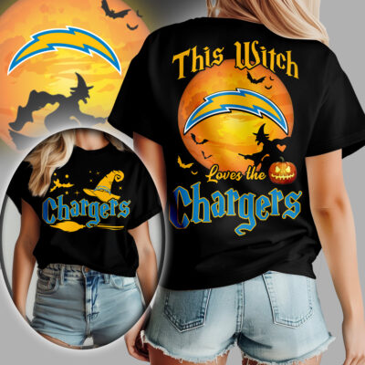 Los Angeles Chargers | Premium NFL Halloween Witch Women Shirt