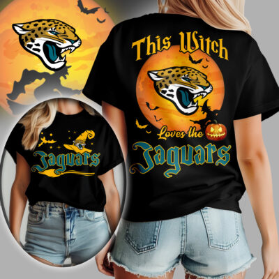 Jacksonville Jaguars | Premium NFL Halloween Witch Women Shirt