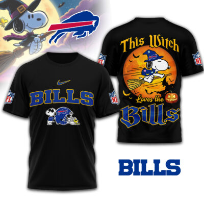 Buffalo Bills | Premium NFL Snoopy Witch Tshirt - XL