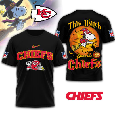 Kansas City Chiefs | Premium NFL Snoopy Witch Tshirt - M