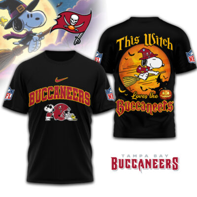 Tampa Bay Buccaneers | Premium NFL Snoopy Witch Tshirt