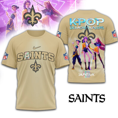New Orleans Saints | Premium NFL KPop Demon Hunters Tshirt - 5XL