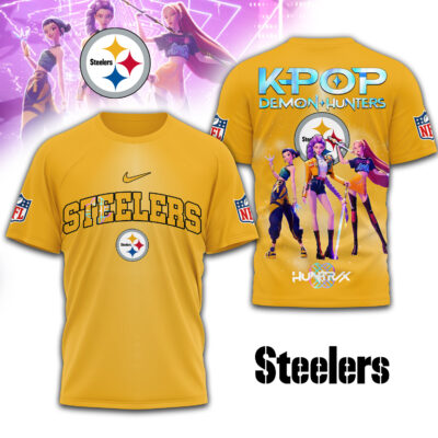 Pittsburgh Steelers | Premium NFL KPop Demon Hunters Tshirt - XL
